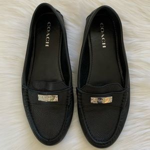 Coach Black leather Fredrica loafer Size 9.5